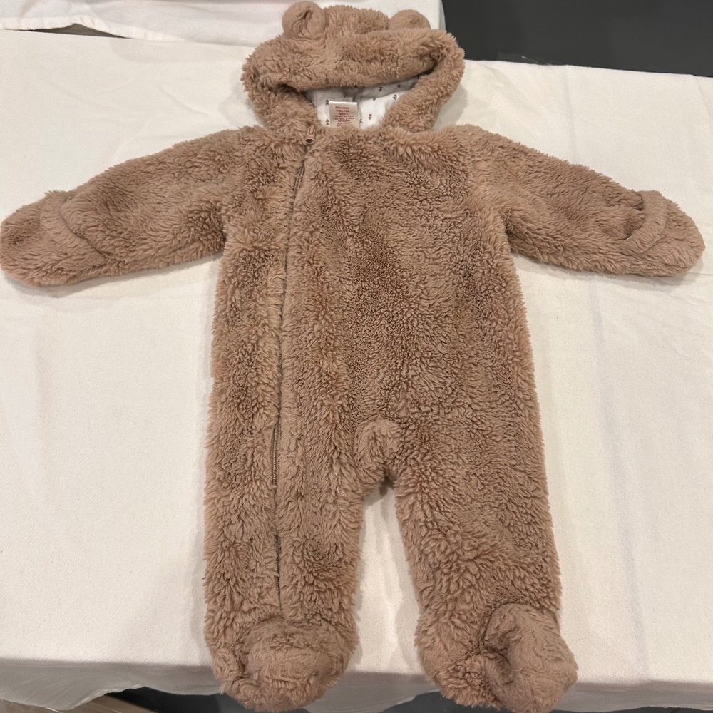 First wish warm baby bear bunt suit